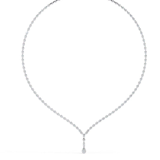 Lab Diamond Teardrop Necklace