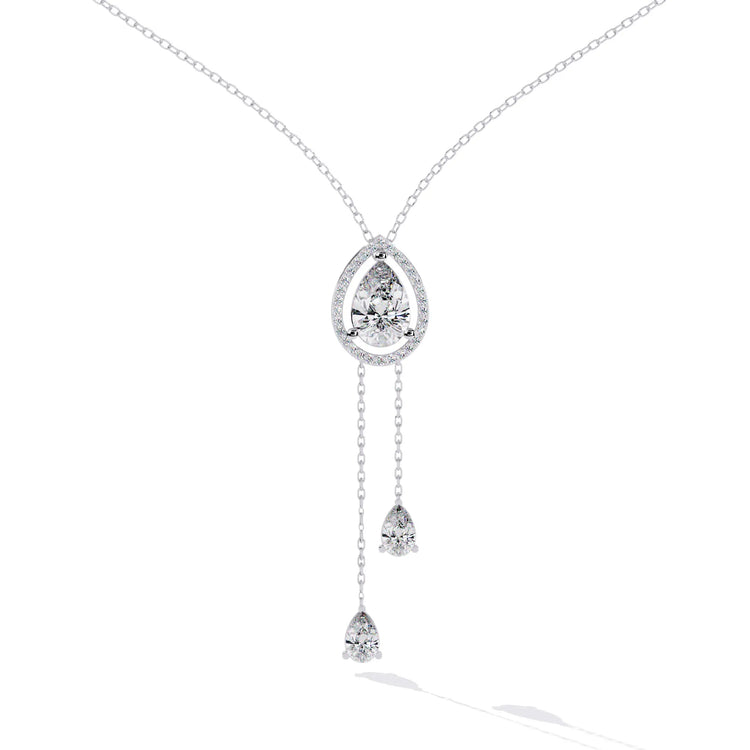 Eternal Raindrop Moissanite Necklace