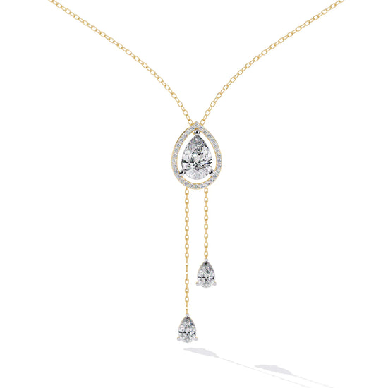 Eternal Raindrop Moissanite Necklace