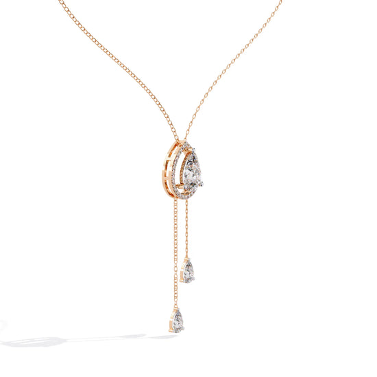 Eternal Raindrop Moissanite Necklace
