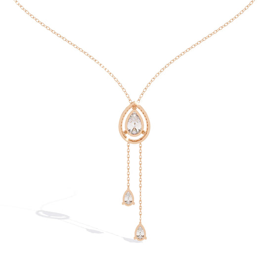 Eternal Raindrop Moissanite Necklace