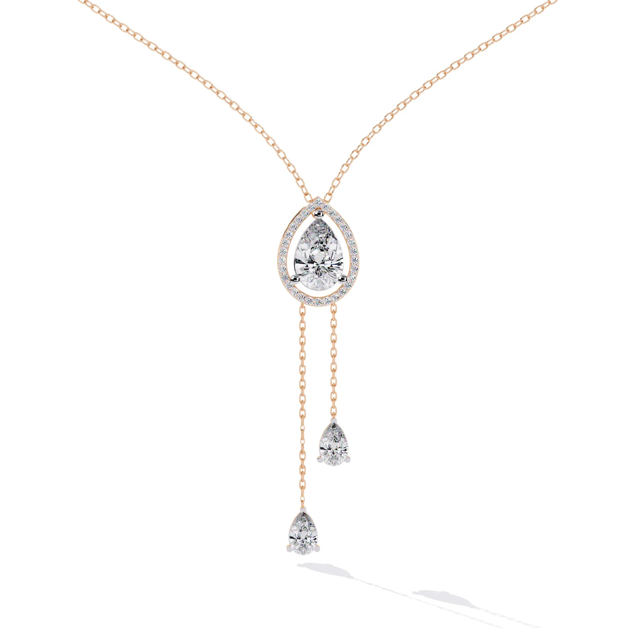Eternal Raindrop Moissanite Necklace
