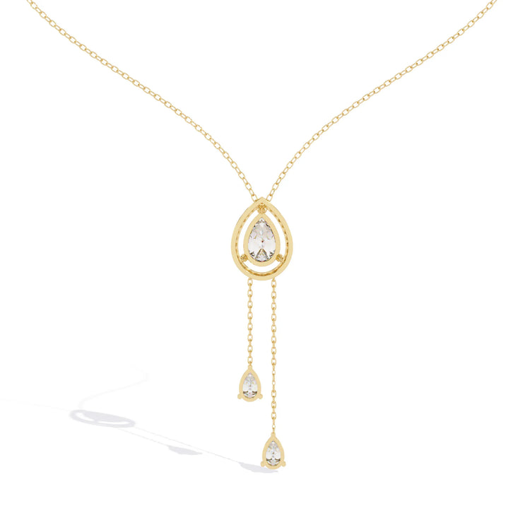 Eternal Raindrop Moissanite Necklace