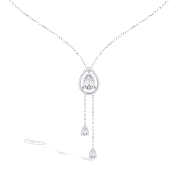 Eternal Raindrop Moissanite Necklace