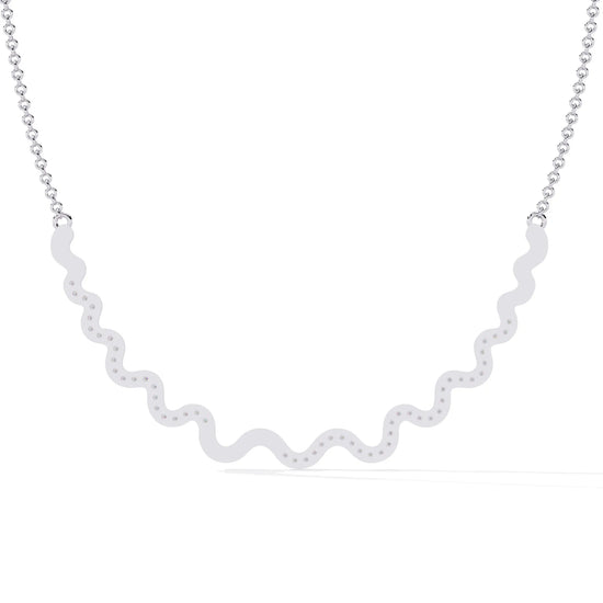 Celestial Wave Moissanite Necklace