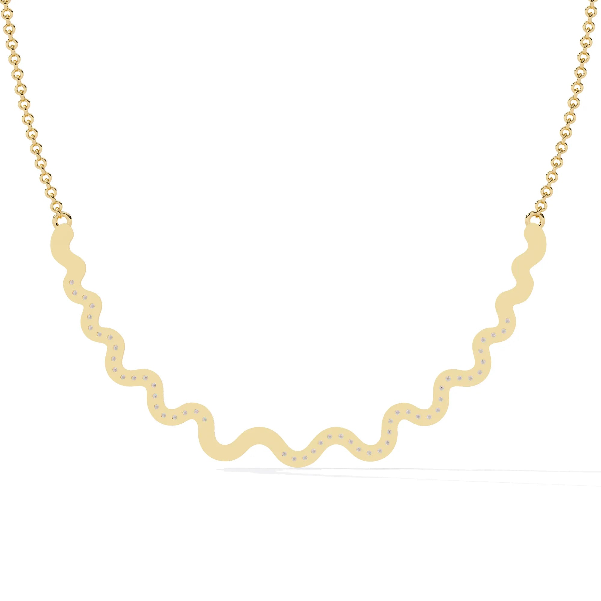 Celestial Wave Lab Diamond Necklace