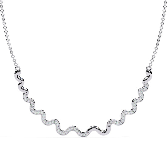 Celestial Wave Lab Diamond Necklace