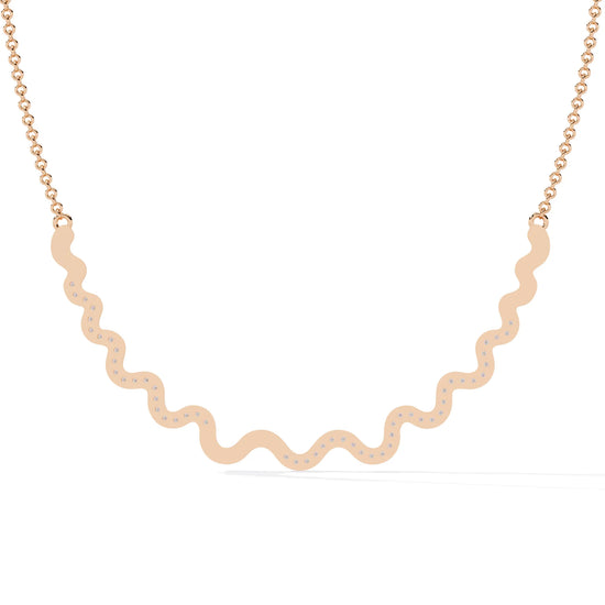 Celestial Wave Moissanite Necklace