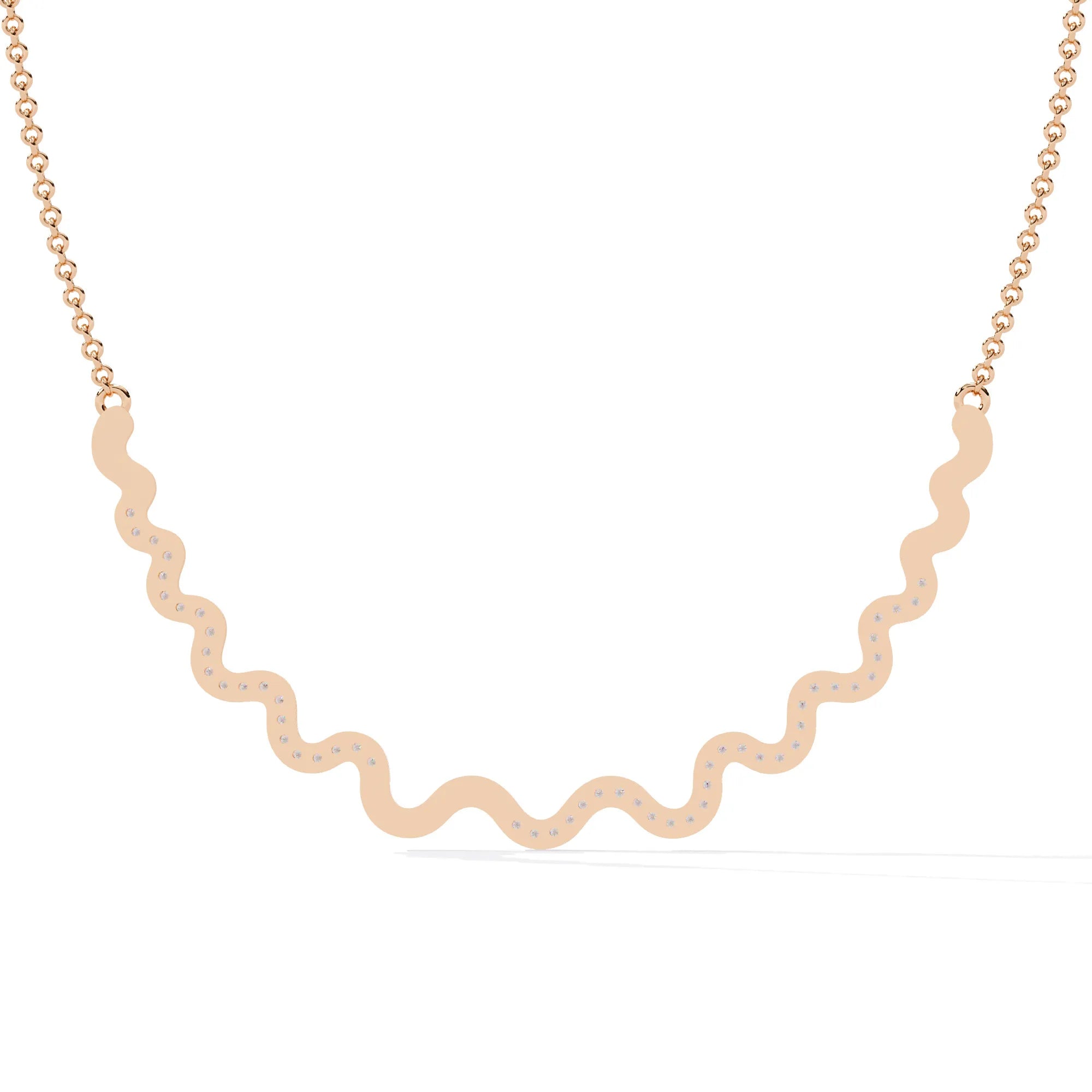 Celestial Wave Lab Diamond Necklace