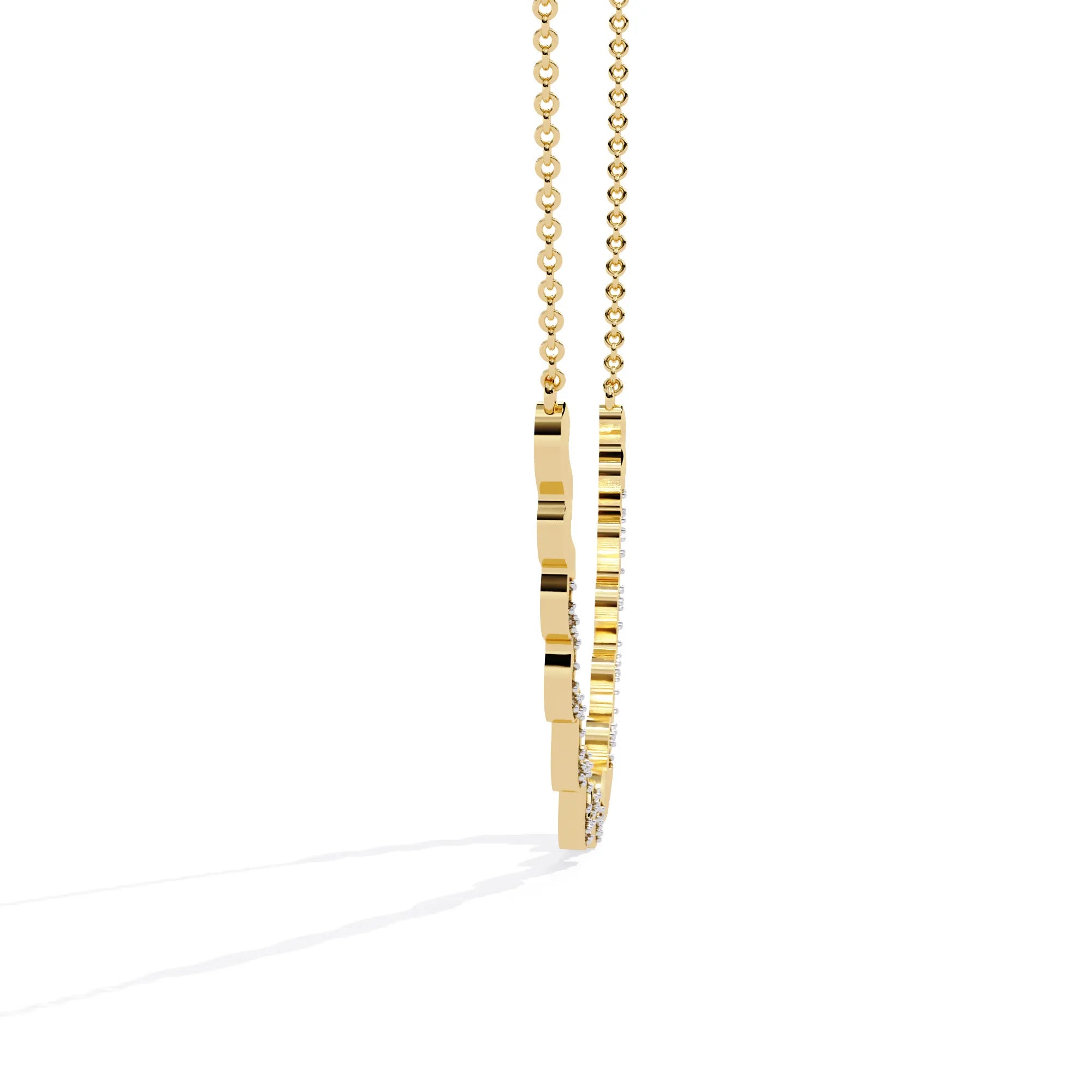 Celestial Wave Moissanite Necklace