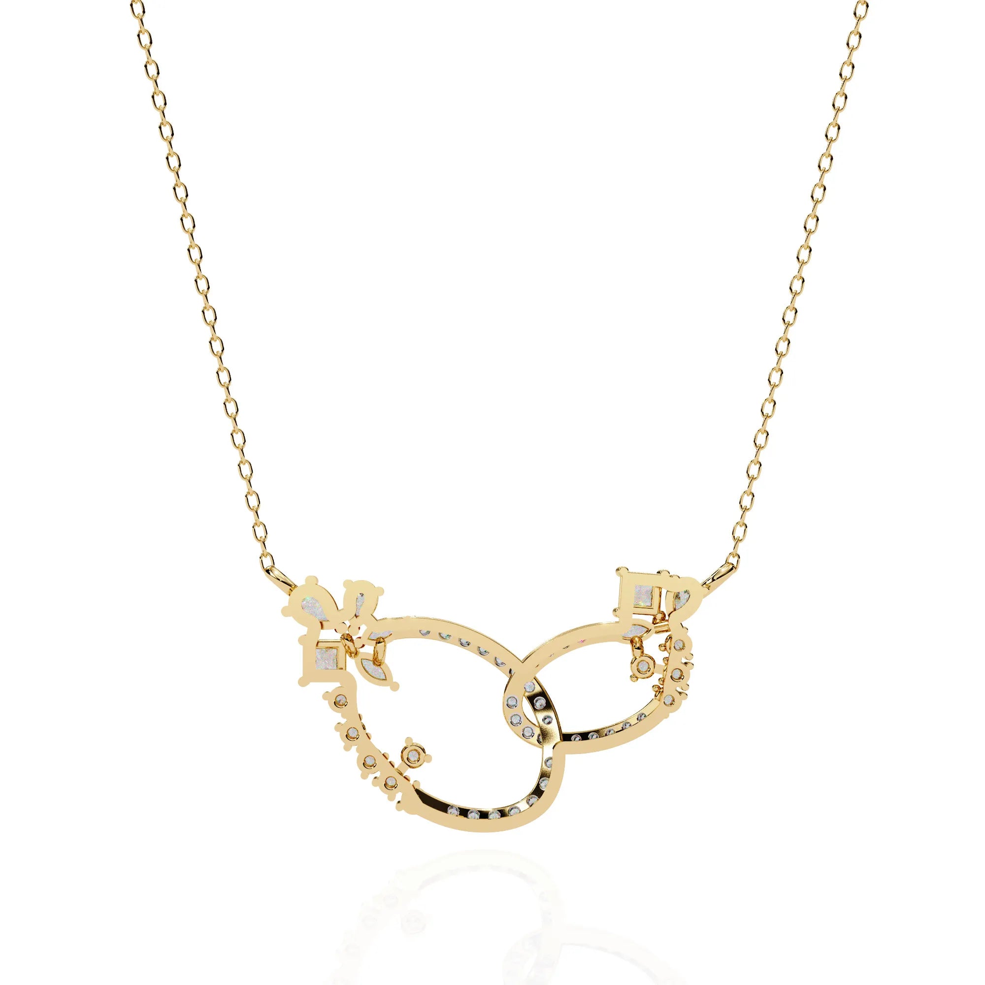 Floral Eternity Moissanite Necklace