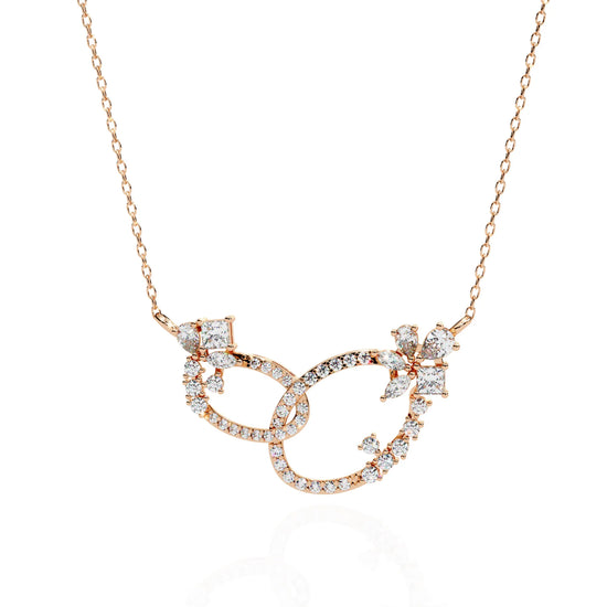 Floral Eternity Moissanite Necklace