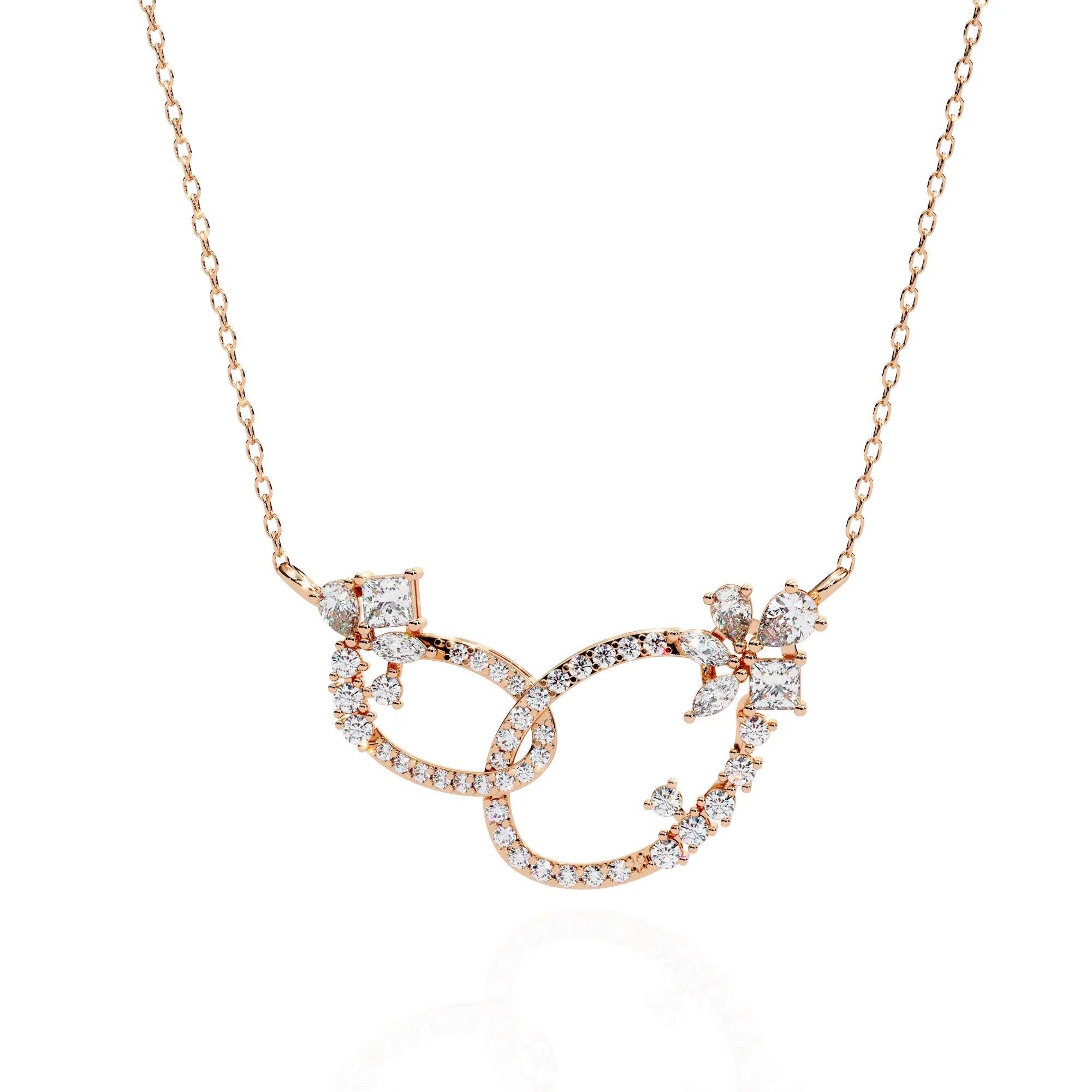 Floral Eternity Lab Diamond Necklace