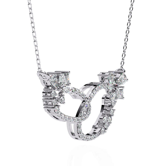 Floral Eternity Lab Diamond Necklace
