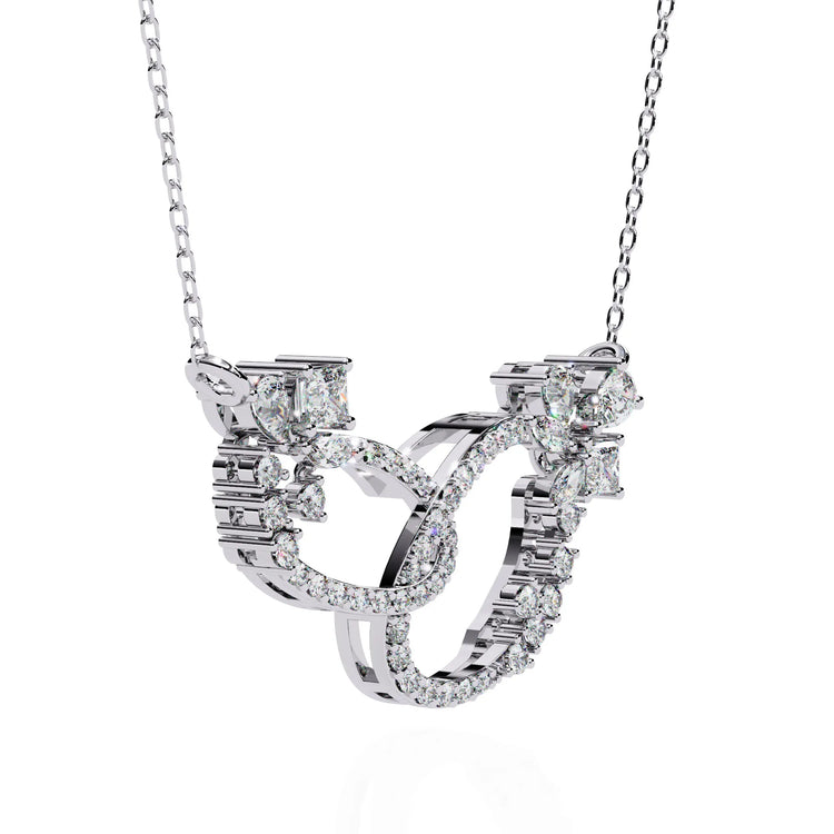 Floral Eternity Moissanite Necklace