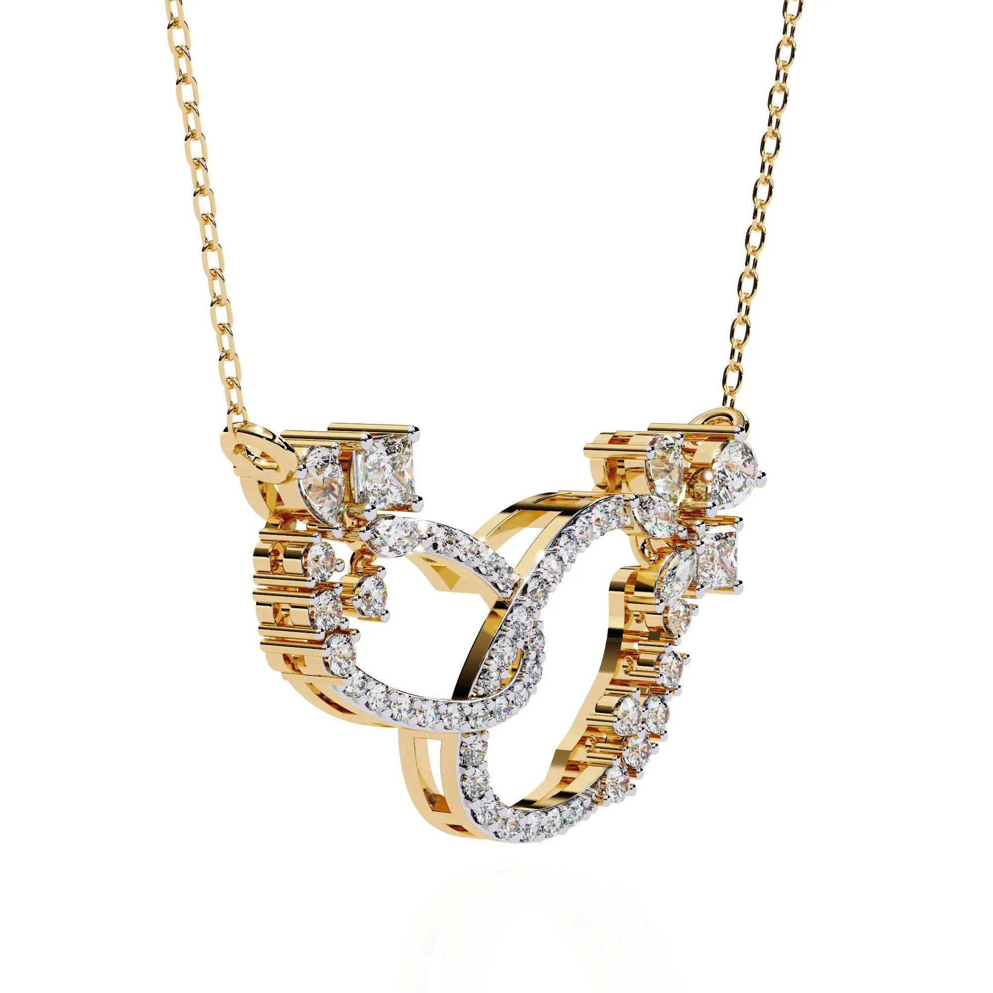 Floral Eternity Lab Diamond Necklace