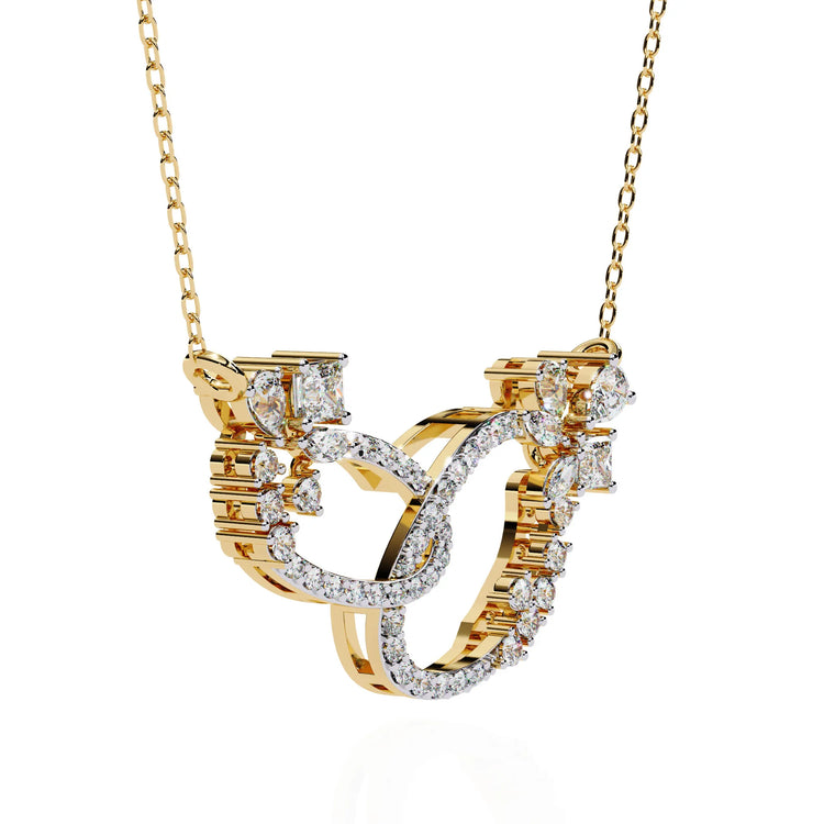 Floral Eternity Moissanite Necklace