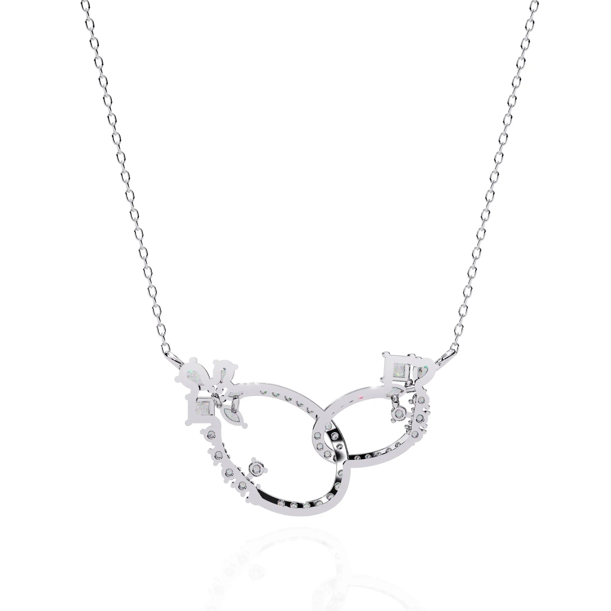 Floral Eternity Moissanite Necklace
