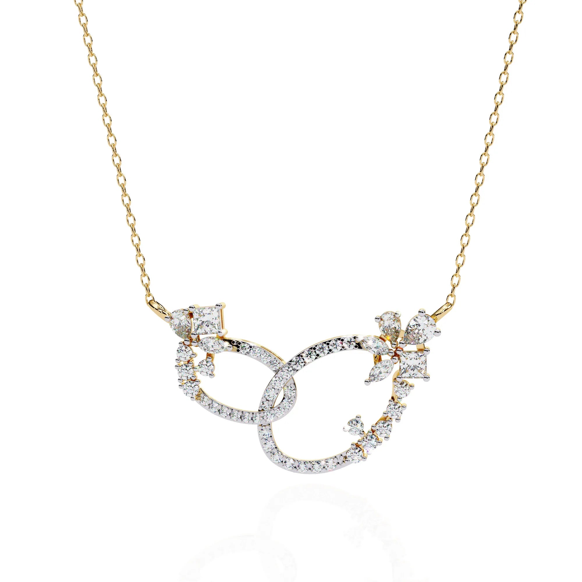 Floral Eternity Moissanite Necklace