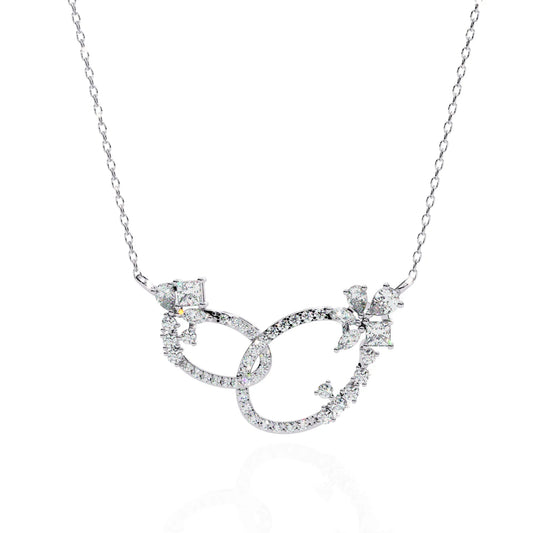 Floral Eternity Lab Diamond Necklace