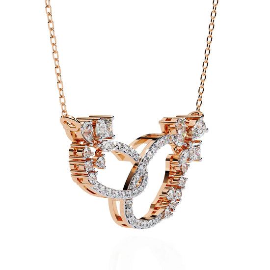 Floral Eternity Lab Diamond Necklace