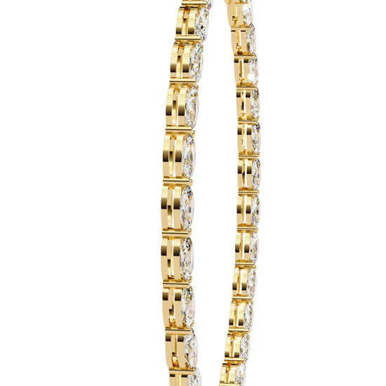 Radiant Rounds Tennis Lab Diamond Necklace
