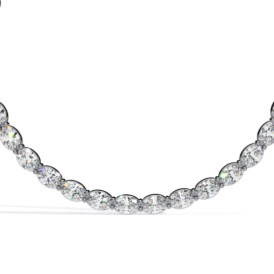 Radiant Rounds Tennis Lab Diamond Necklace