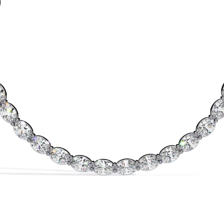 Radiant Rounds Tennis Lab Diamond Necklace