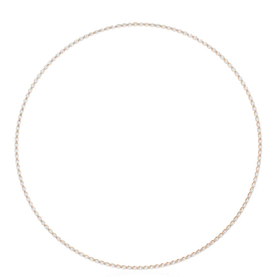 Radiant Rounds Tennis Moissanite Necklace