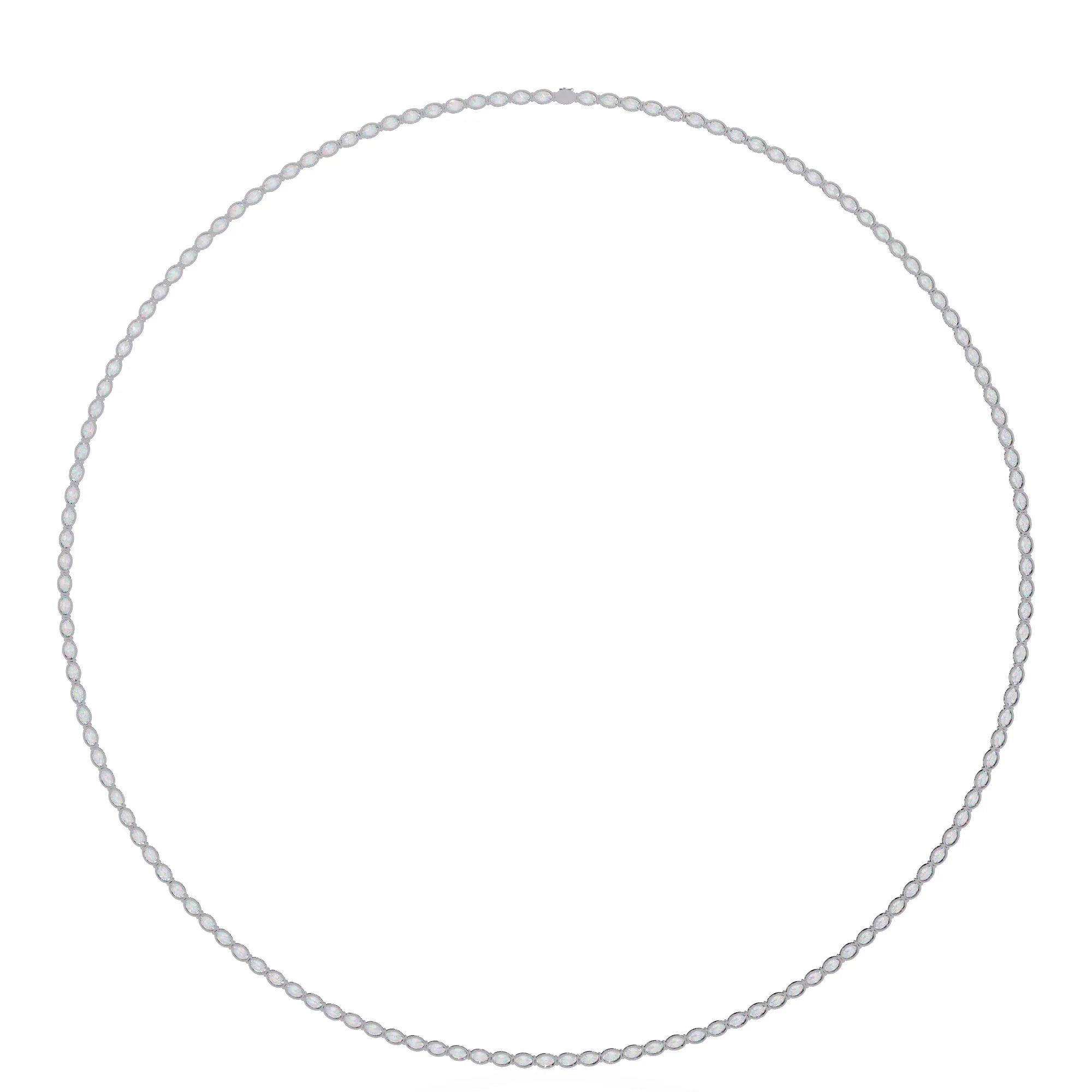 Radiant Rounds Tennis Lab Diamond Necklace