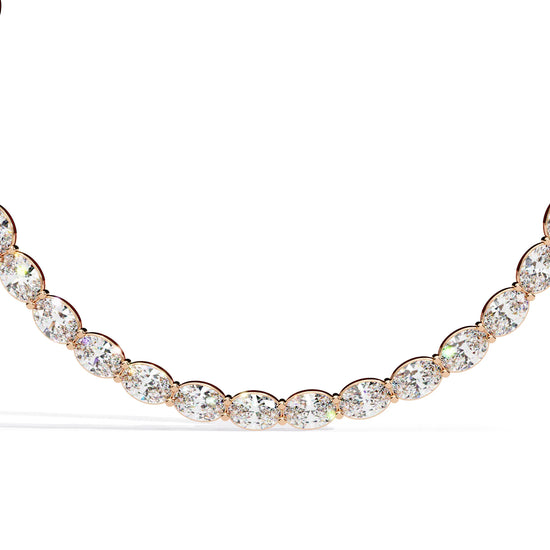 Radiant Rounds Tennis Moissanite Necklace
