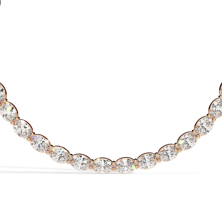 Radiant Rounds Tennis Lab Diamond Necklace