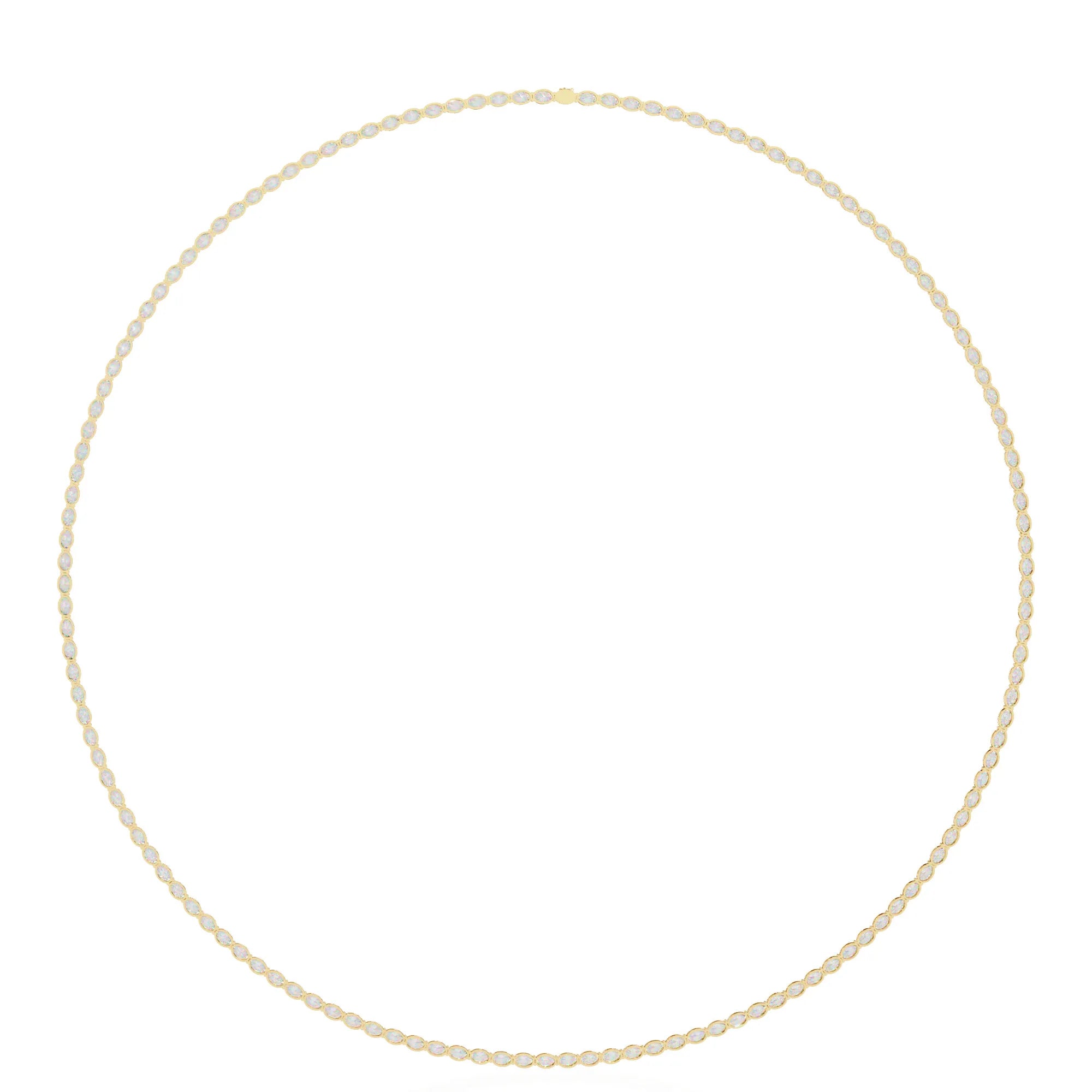 Radiant Rounds Tennis Lab Diamond Necklace