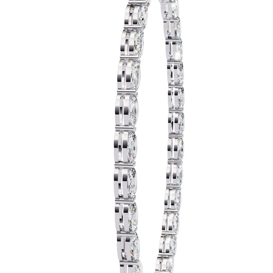 Radiant Rounds Tennis Lab Diamond Necklace
