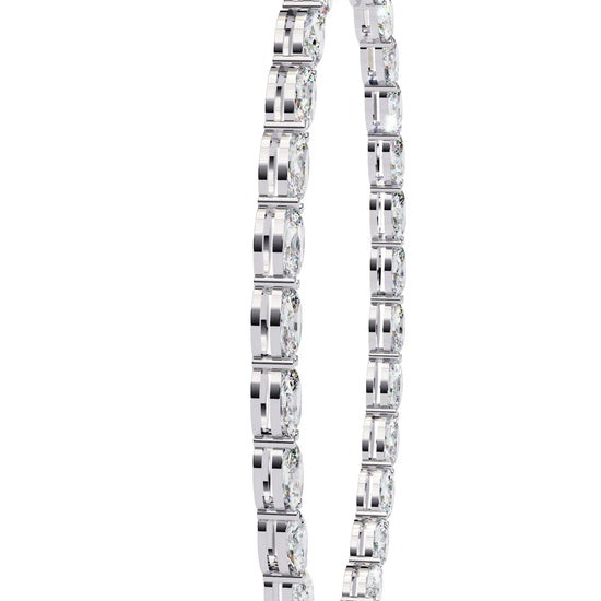 Radiant Rounds Tennis Lab Diamond Necklace