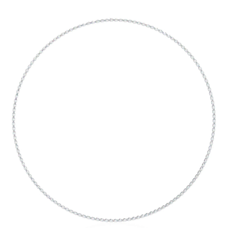 Radiant Rounds Tennis Moissanite Necklace