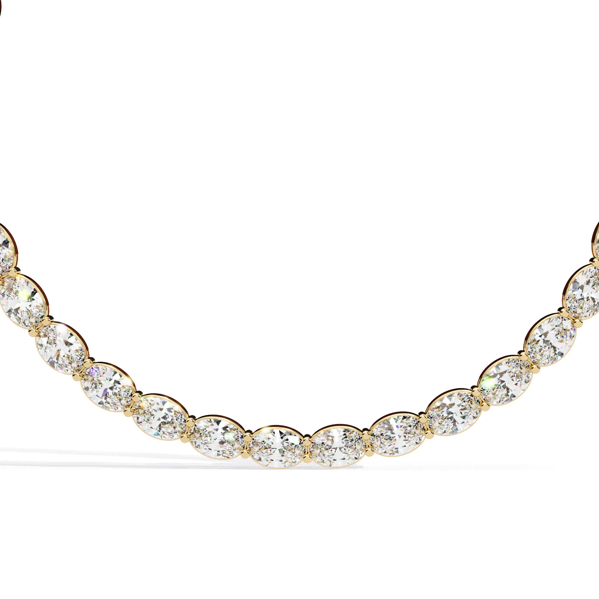 Radiant Rounds Tennis Moissanite Necklace