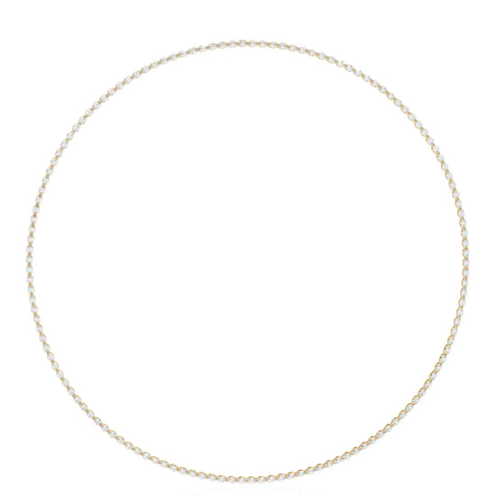Radiant Rounds Tennis Moissanite Necklace