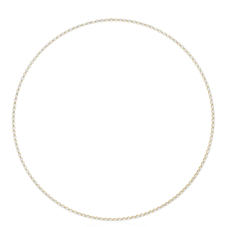 Radiant Rounds Tennis Moissanite Necklace