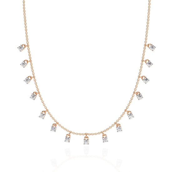 Classic Cascade Moissanite Necklace