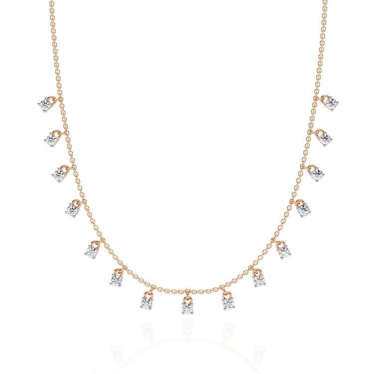 Classic Cascade Moissanite Necklace