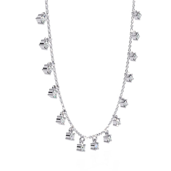 Classic Cascade Moissanite Necklace