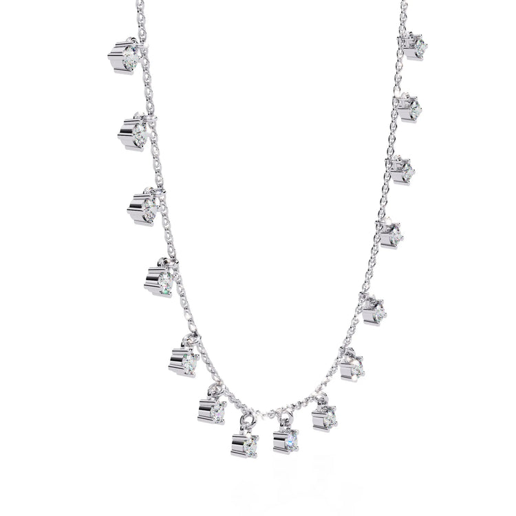 Classic Cascade Moissanite Necklace