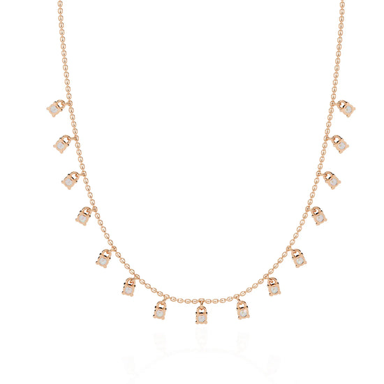 Classic Cascade Moissanite Necklace