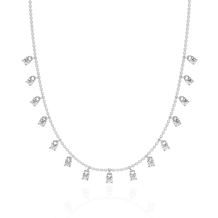 Classic Cascade Moissanite Necklace