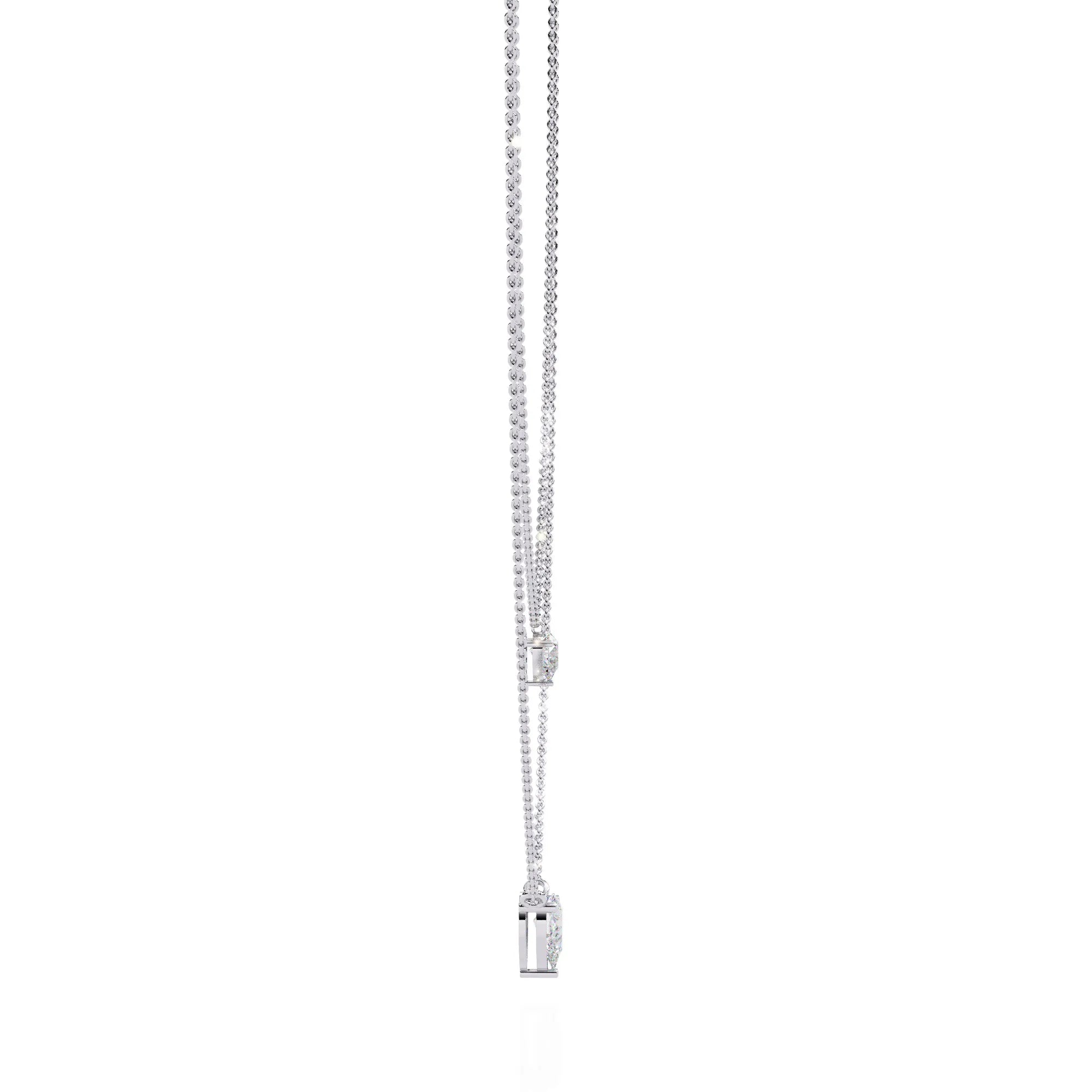 Twin Dewdrops Layered Moissanite Necklace