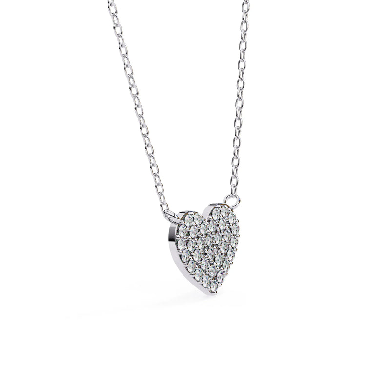 Love Glow Lab Diamond Heart Pendant
