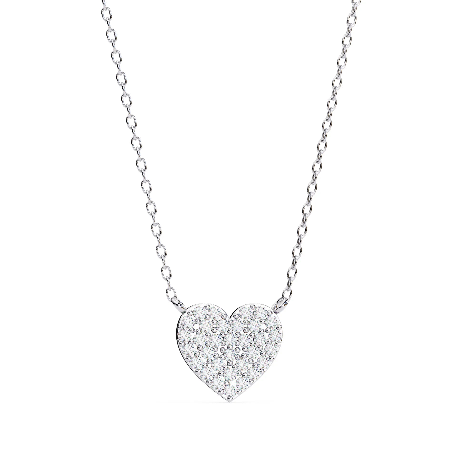 Love Glow Moissanite Heart Pendant