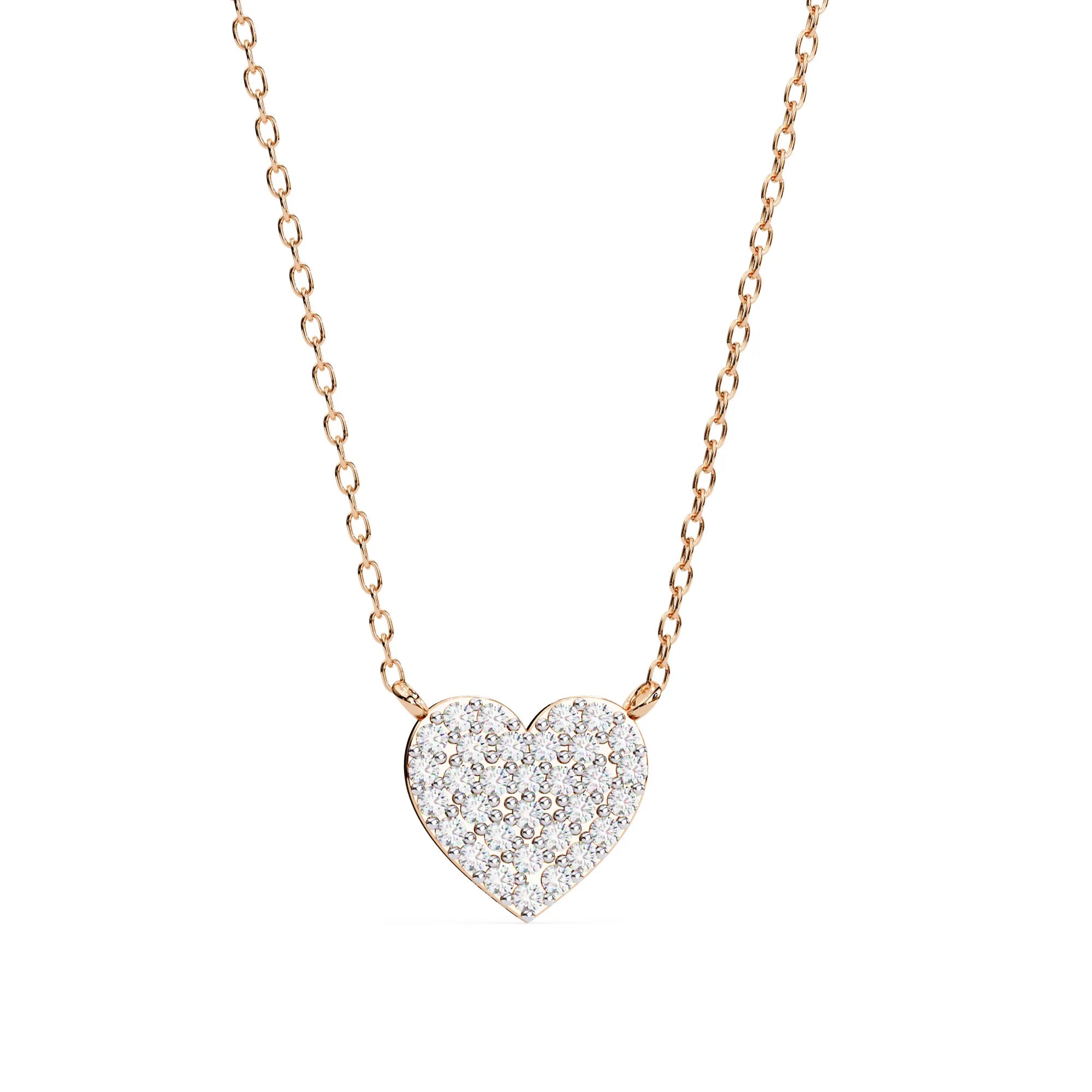 Love Glow Lab Diamond Heart Pendant