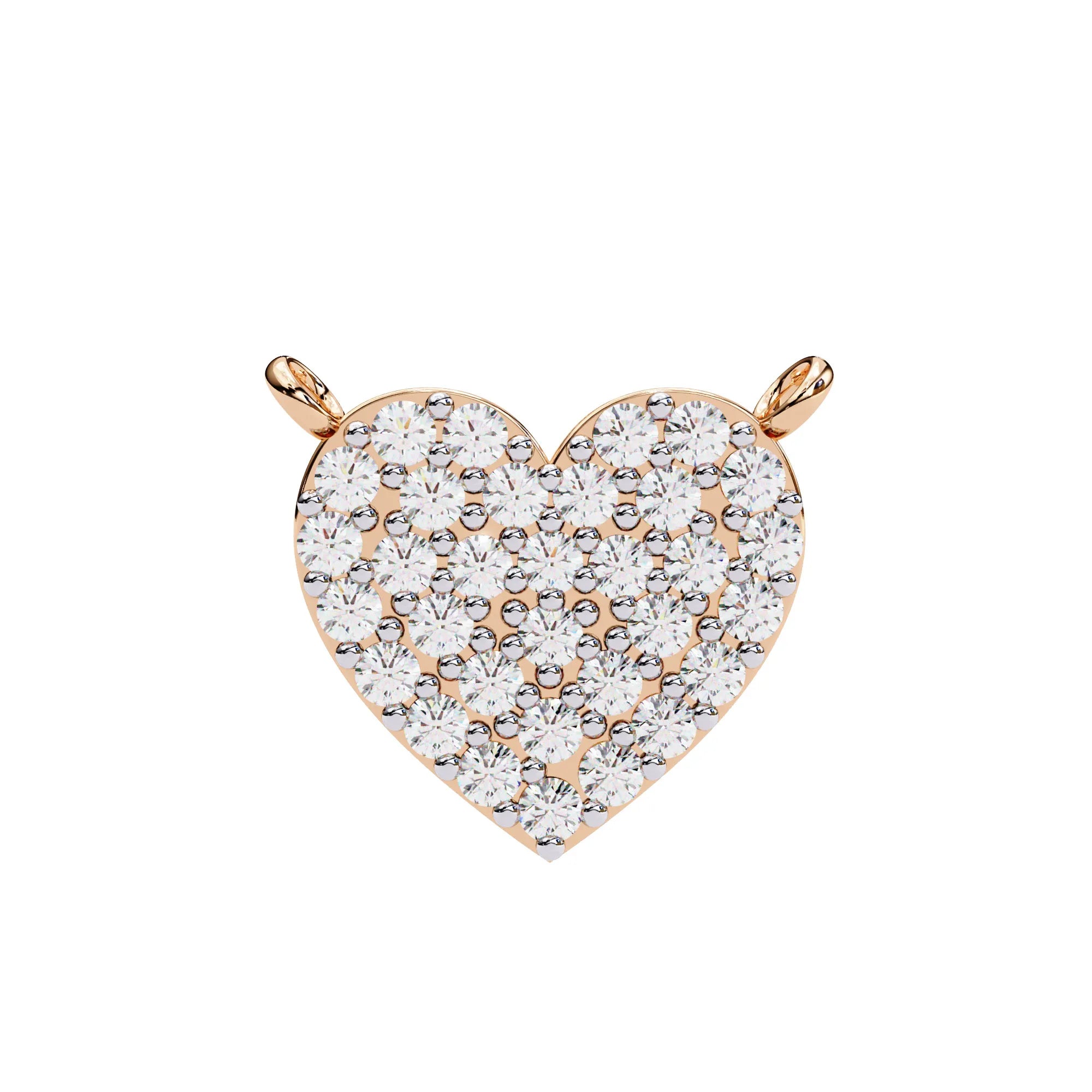 Love Glow Lab Diamond Heart Pendant